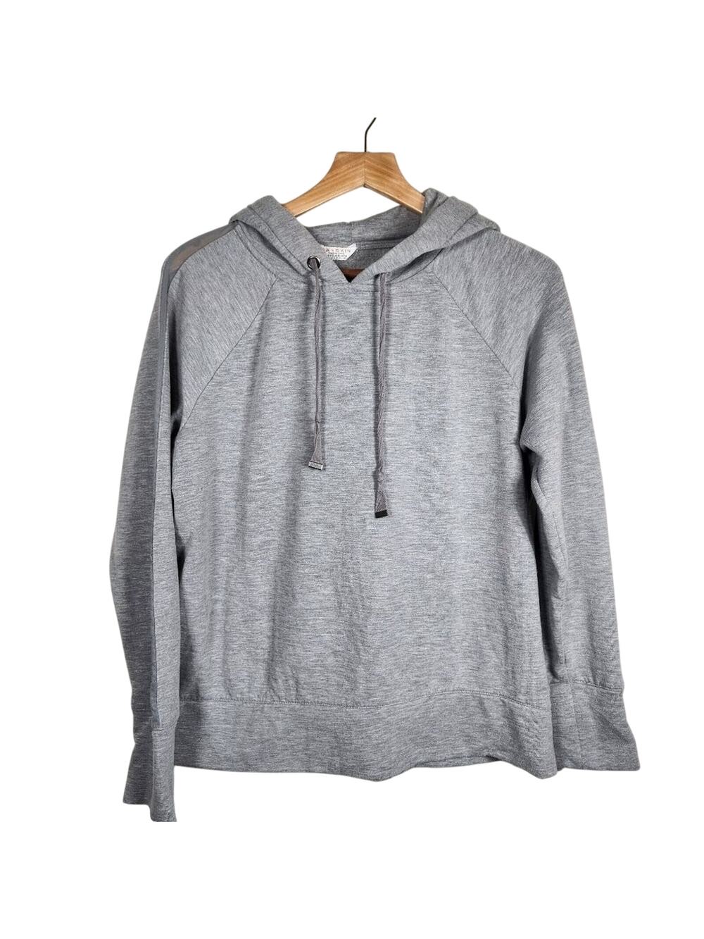Women's Grey Danskin Long Sleeve Hoodie Size Large